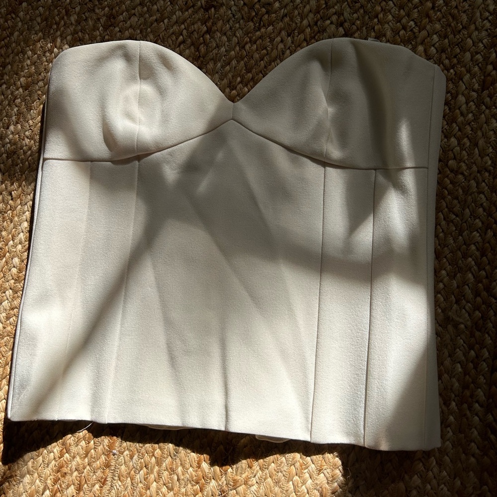 Commense White strapless top